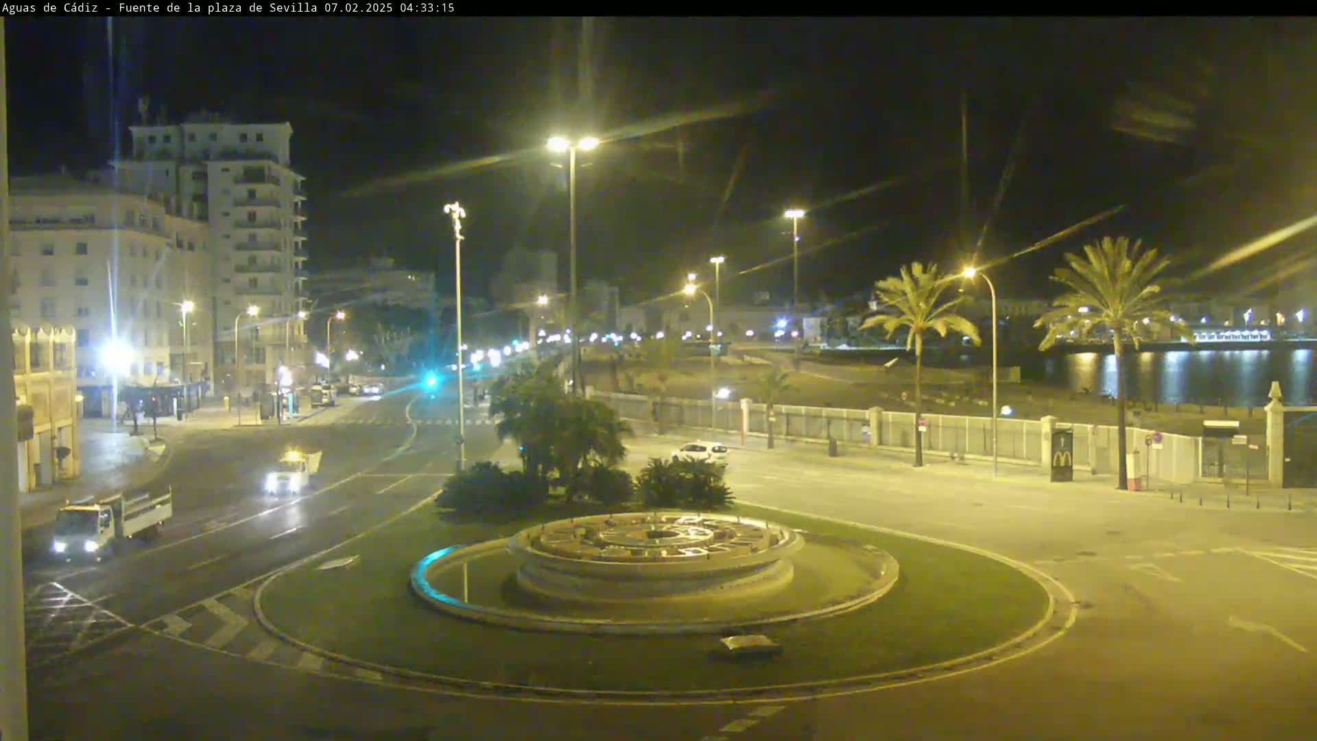 Cadiz, Plaza de Sevilla Fountain  Live Cam -  Andulucia, Spain