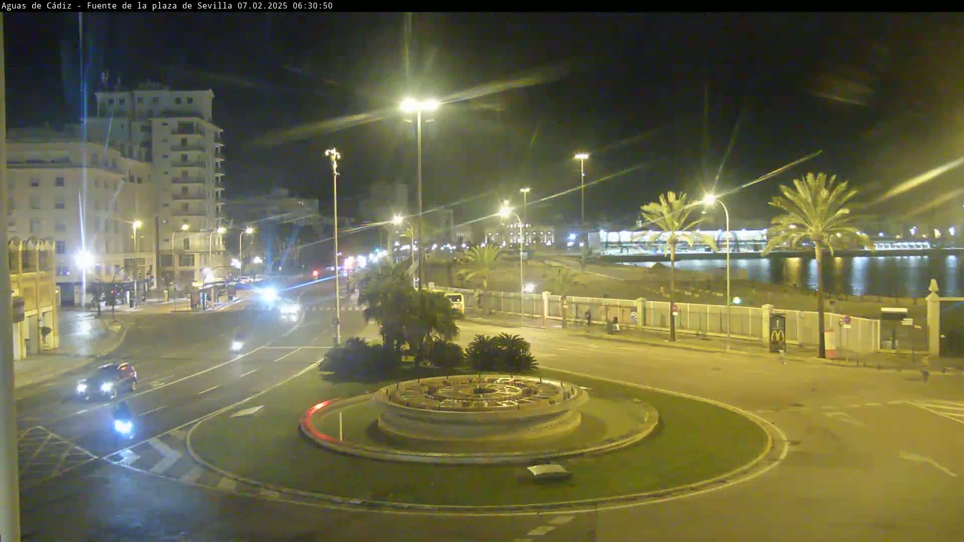 Cadiz, Plaza de Sevilla Fountain  Live Cam -  Andulucia, Spain