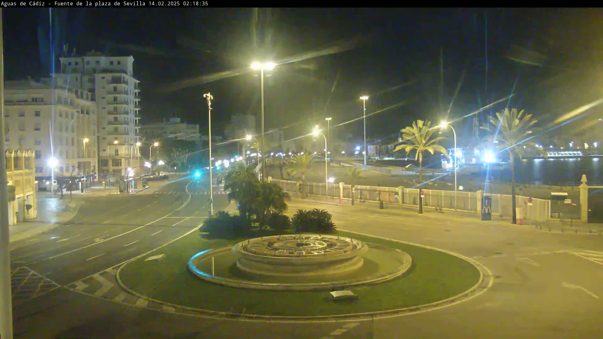 Cadiz, Plaza de Sevilla Fountain  Live Cam -  Andulucia, Spain