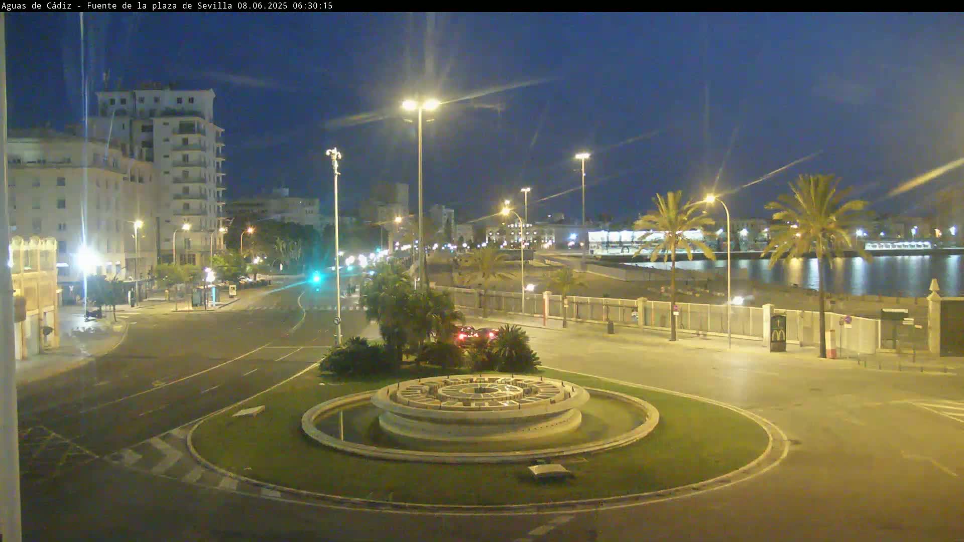 Cadiz, Plaza de Sevilla Fountain  Live Cam -  Andulucia, Spain