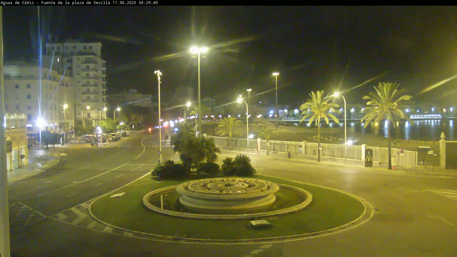 Cadiz, Plaza de Sevilla Fountain  Live Cam -  Andulucia, Spain