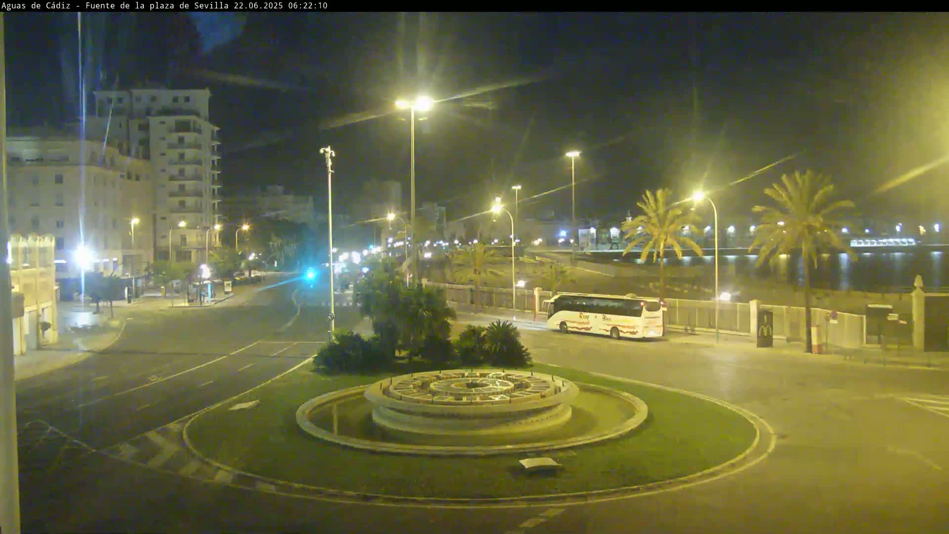 Cadiz, Plaza de Sevilla Fountain  Live Cam -  Cadiz, Andulucia, Spain