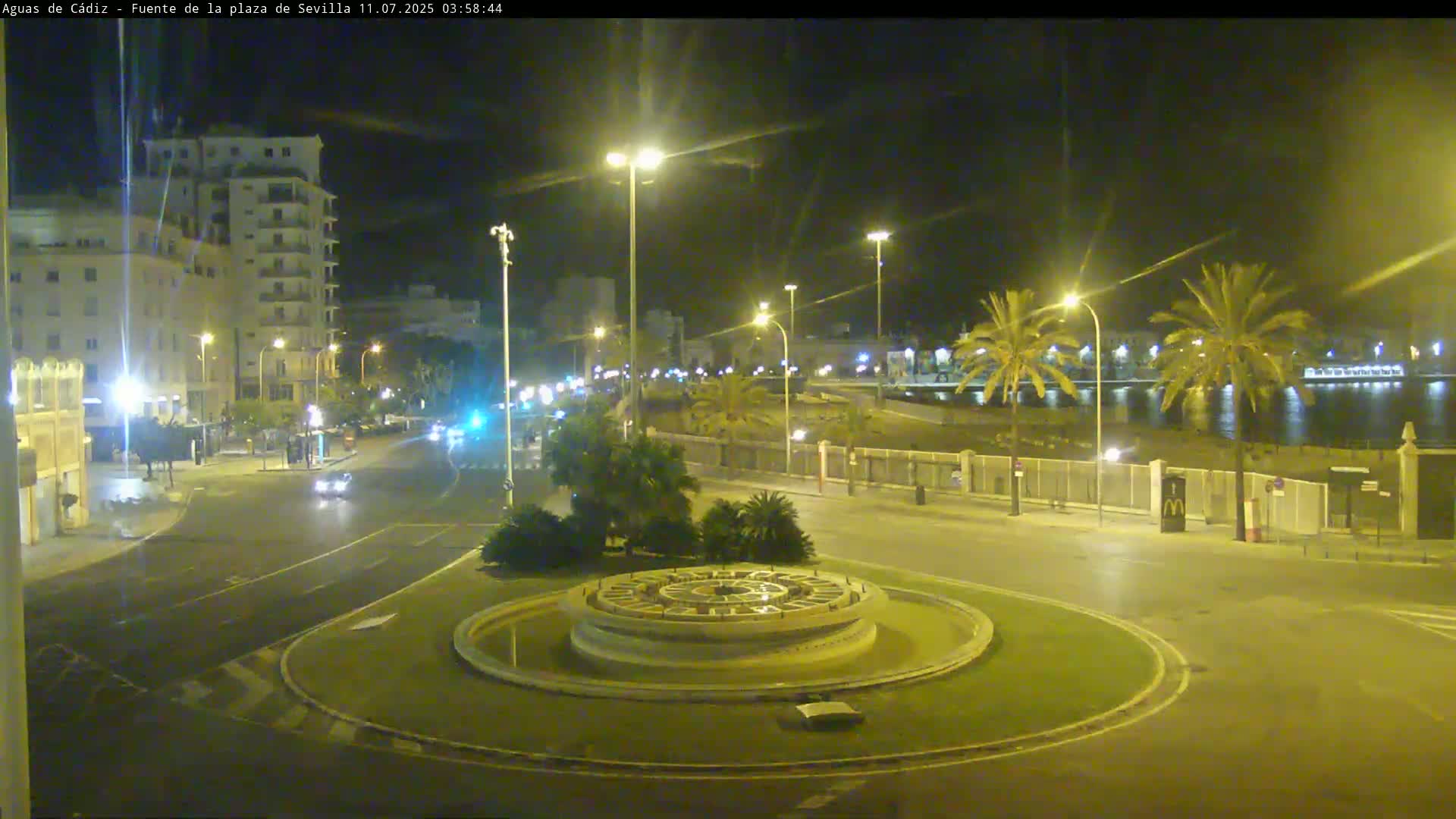 Cadiz, Plaza de Sevilla Fountain  Live Cam -  Cadiz, Andulucia, Spain