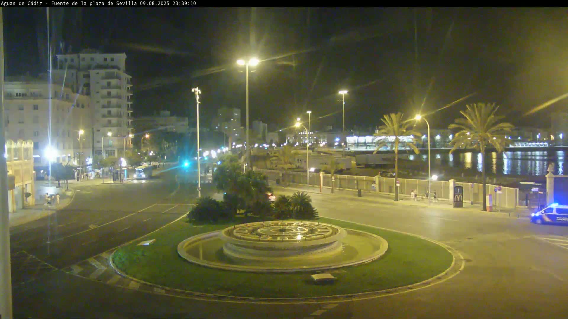 Cadiz, Plaza de Sevilla Fountain  Live Cam -  Cadiz, Andulucia, Spain