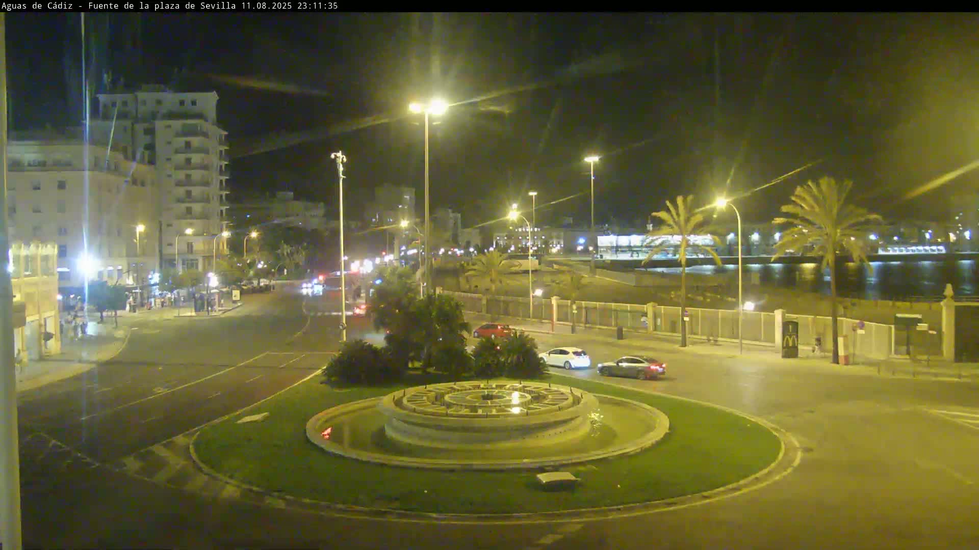 Cadiz, Plaza de Sevilla Fountain  Live Cam -  Cadiz, Andulucia, Spain