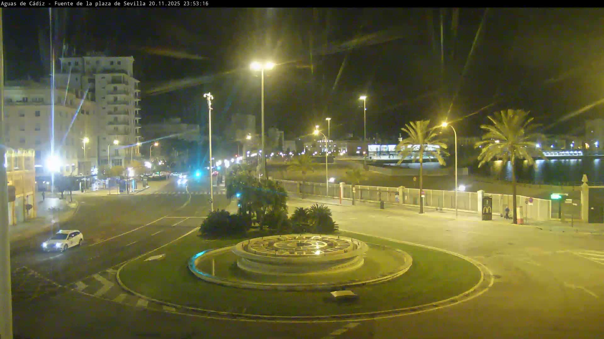 Cadiz, Plaza de Sevilla Fountain  Live Cam -  Cadiz, Andulucia, Spain