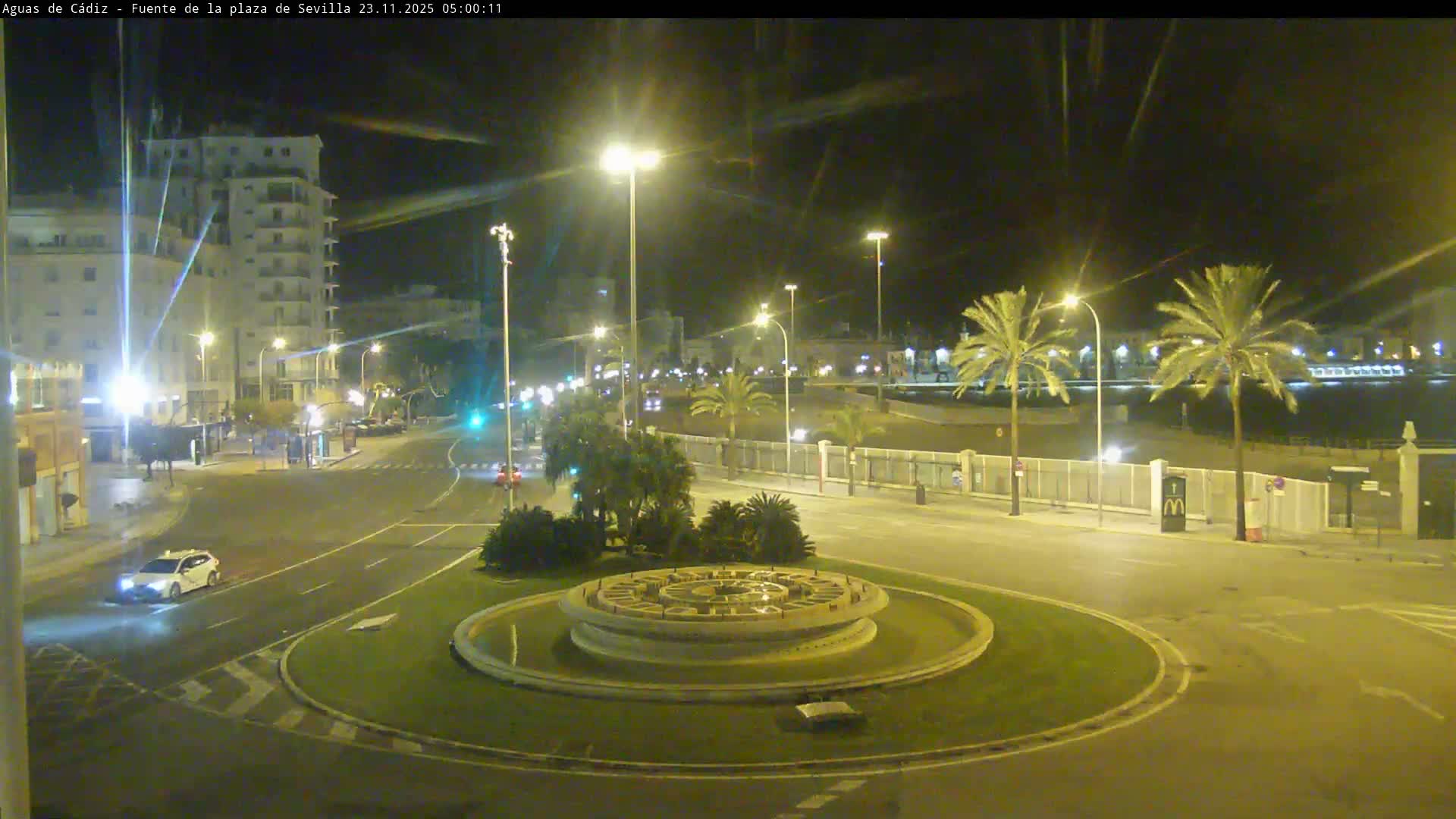 Cadiz, Plaza de Sevilla Fountain  Live Cam -  Cadiz, Andulucia, Spain