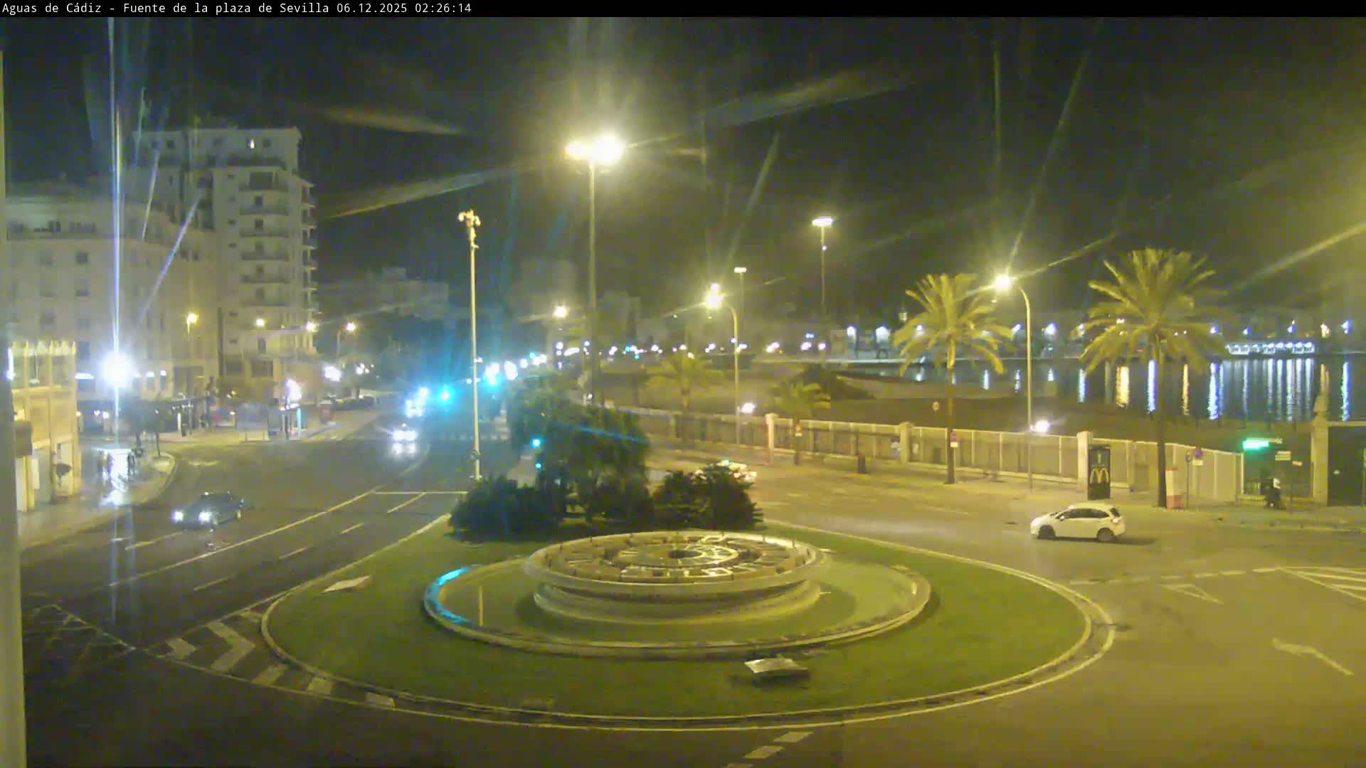 Cadiz, Plaza de Sevilla Fountain  Live Cam -  Cadiz, Andulucia, Spain