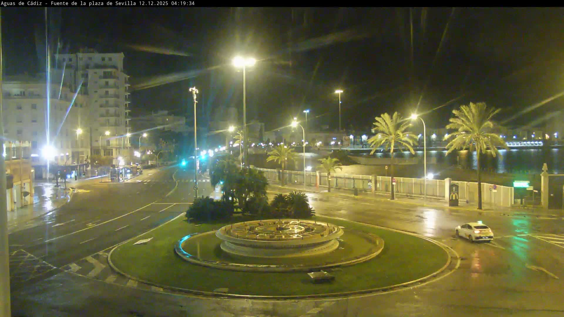 Cadiz, Plaza de Sevilla Fountain  Live Cam -  Cadiz, Andulucia, Spain