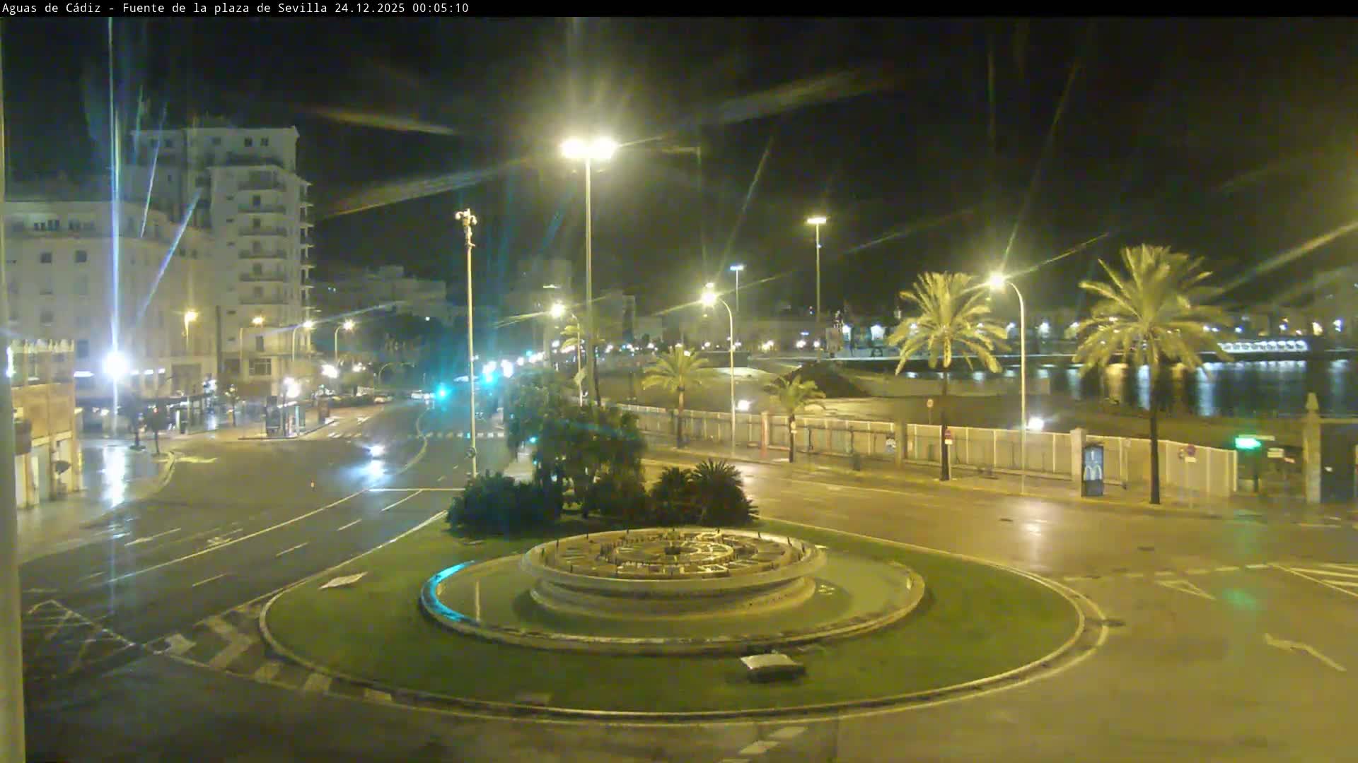Cadiz, Plaza de Sevilla Fountain  Live Cam -  Cadiz, Andulucia, Spain