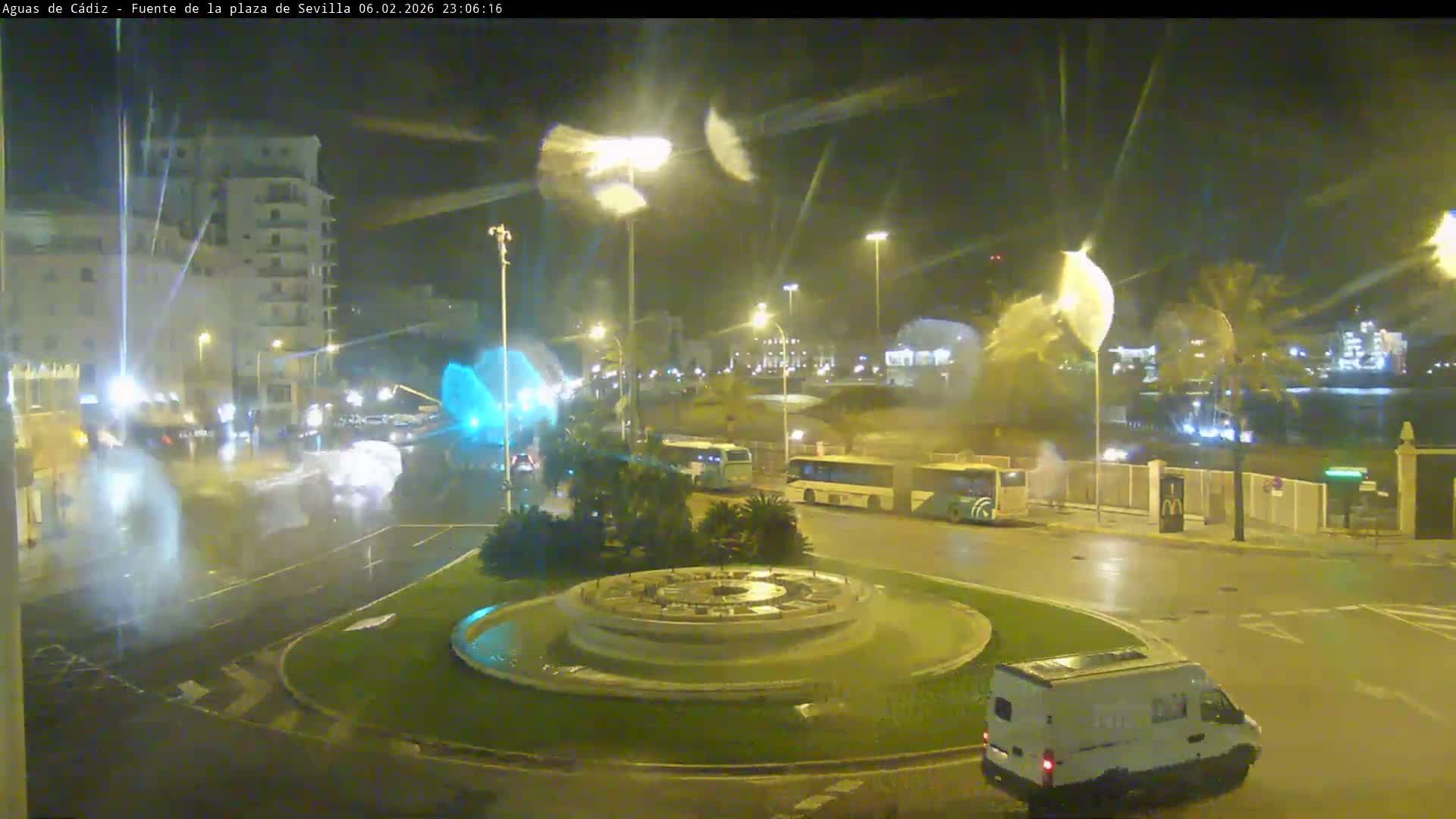 Cadiz, Plaza de Sevilla Fountain  Live Cam -  Cadiz, Andulucia, Spain