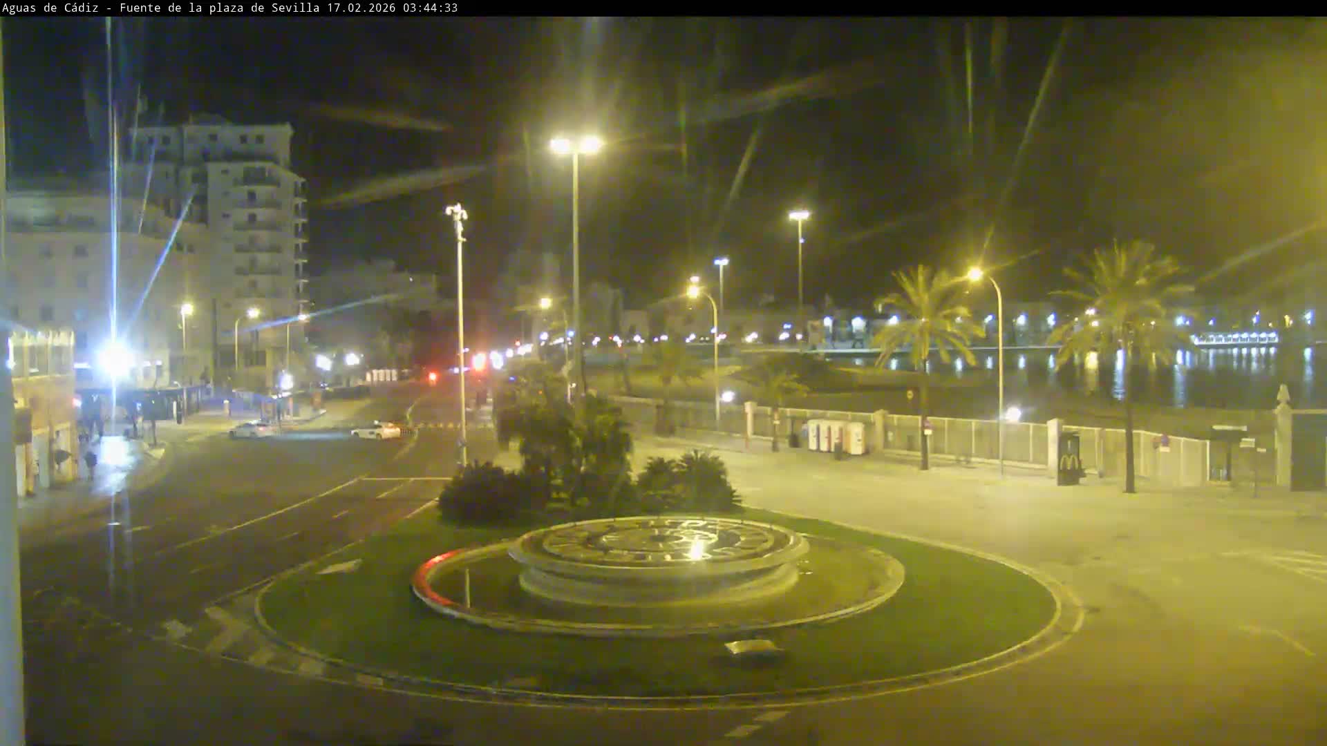Cadiz, Plaza de Sevilla Fountain  Live Cam -  Cadiz, Andulucia, Spain
