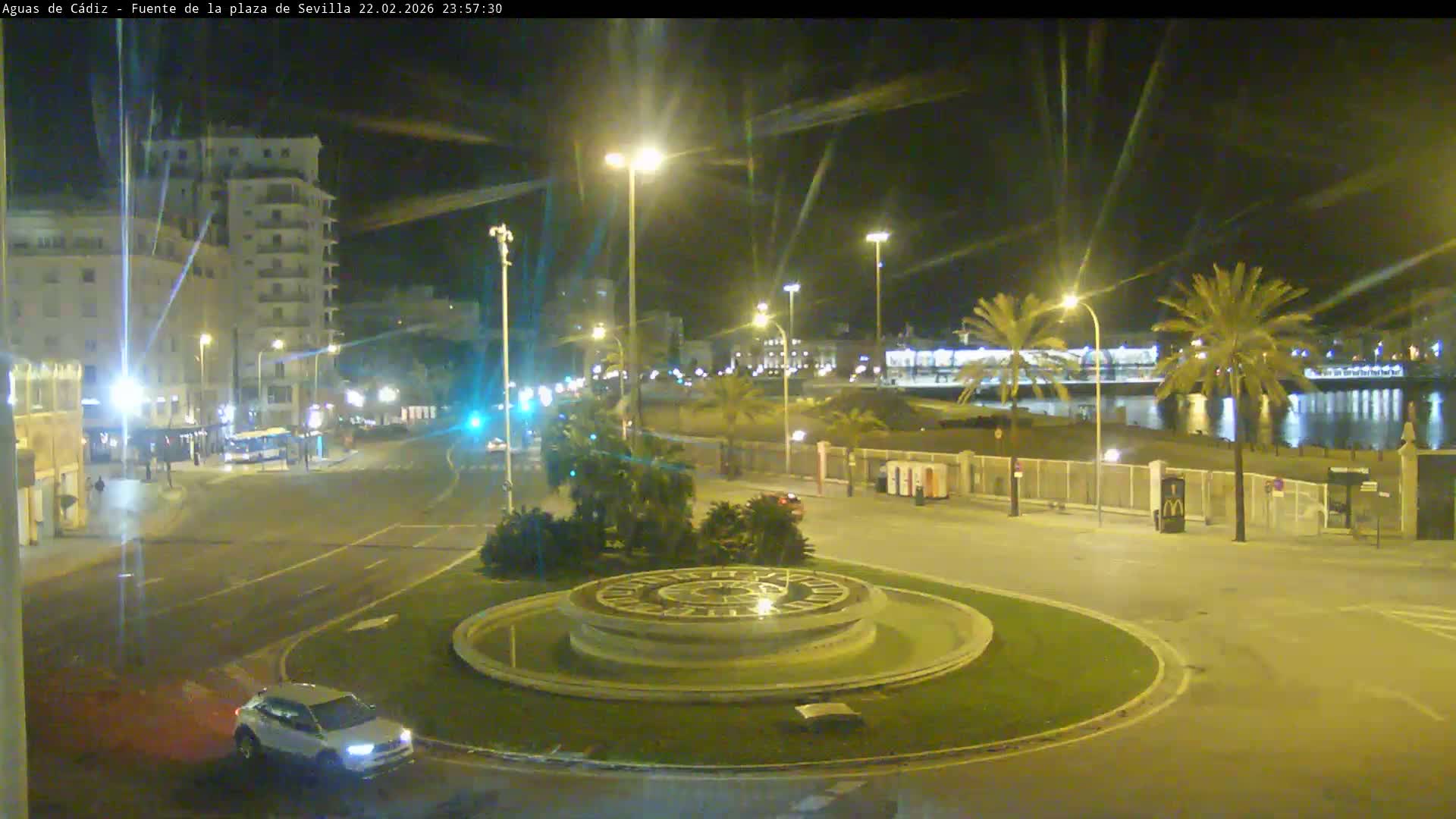 Cadiz, Plaza de Sevilla Fountain  Live Cam -  Cadiz, Andulucia, Spain