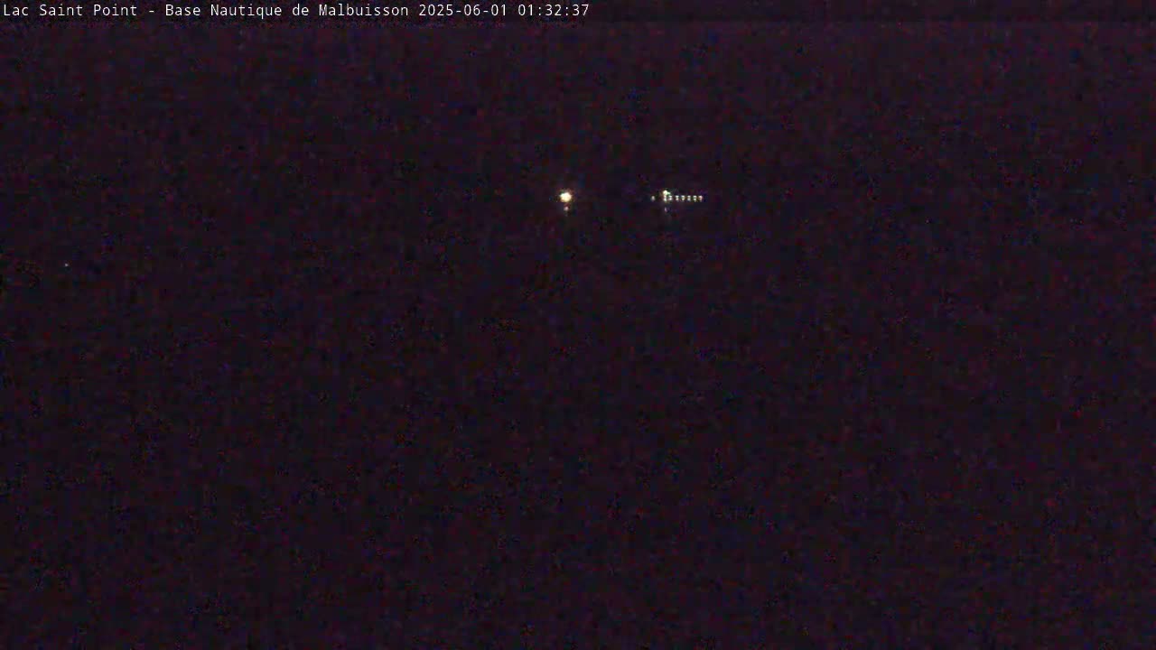 Malbuisson, Lac Saint Point Lake from Base Nautique de Malbuisson Nautical Base Live Cam -  Pontarlier, Doubs, Bourgogne-Franche-Comté, France