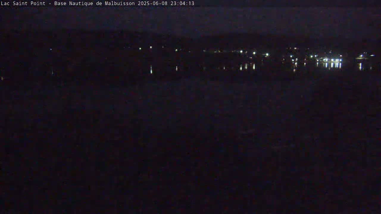 Malbuisson, Lac Saint Point Lake from Base Nautique de Malbuisson Nautical Base Live Cam -  Pontarlier, Doubs, Bourgogne-Franche-Comté, France