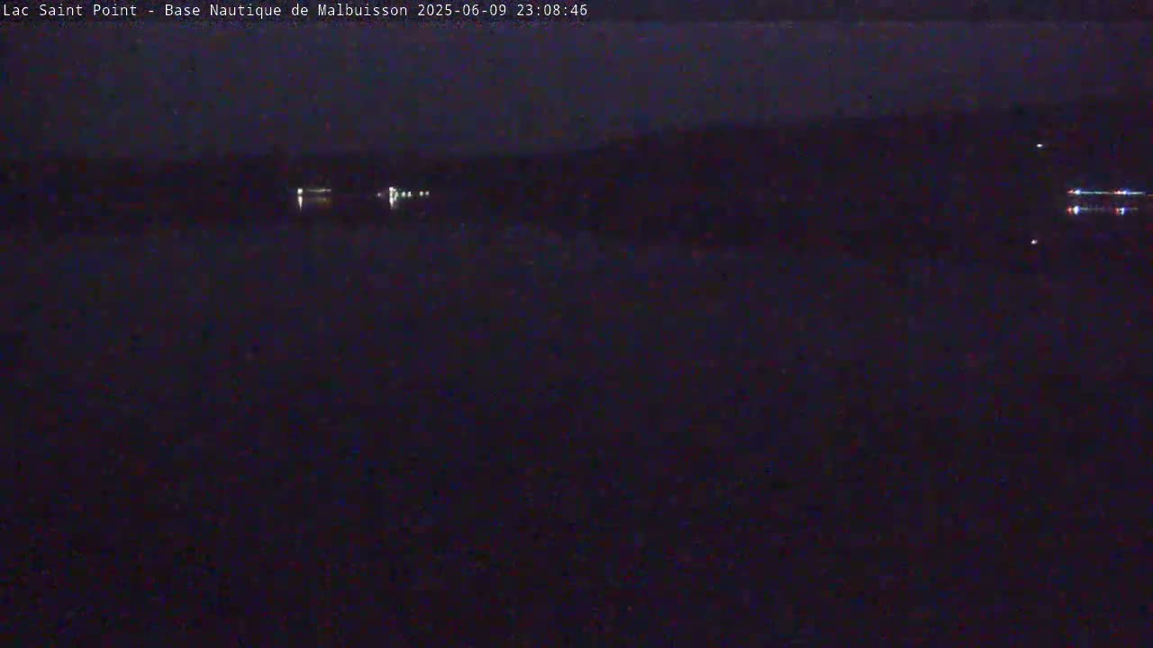 Malbuisson, Lac Saint Point Lake from Base Nautique de Malbuisson Nautical Base Live Cam -  Pontarlier, Doubs, Bourgogne-Franche-Comté, France