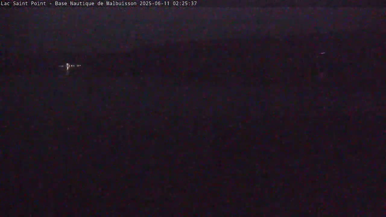 Malbuisson, Lac Saint Point Lake from Base Nautique de Malbuisson Nautical Base Live Cam -  Pontarlier, Doubs, Bourgogne-Franche-Comté, France