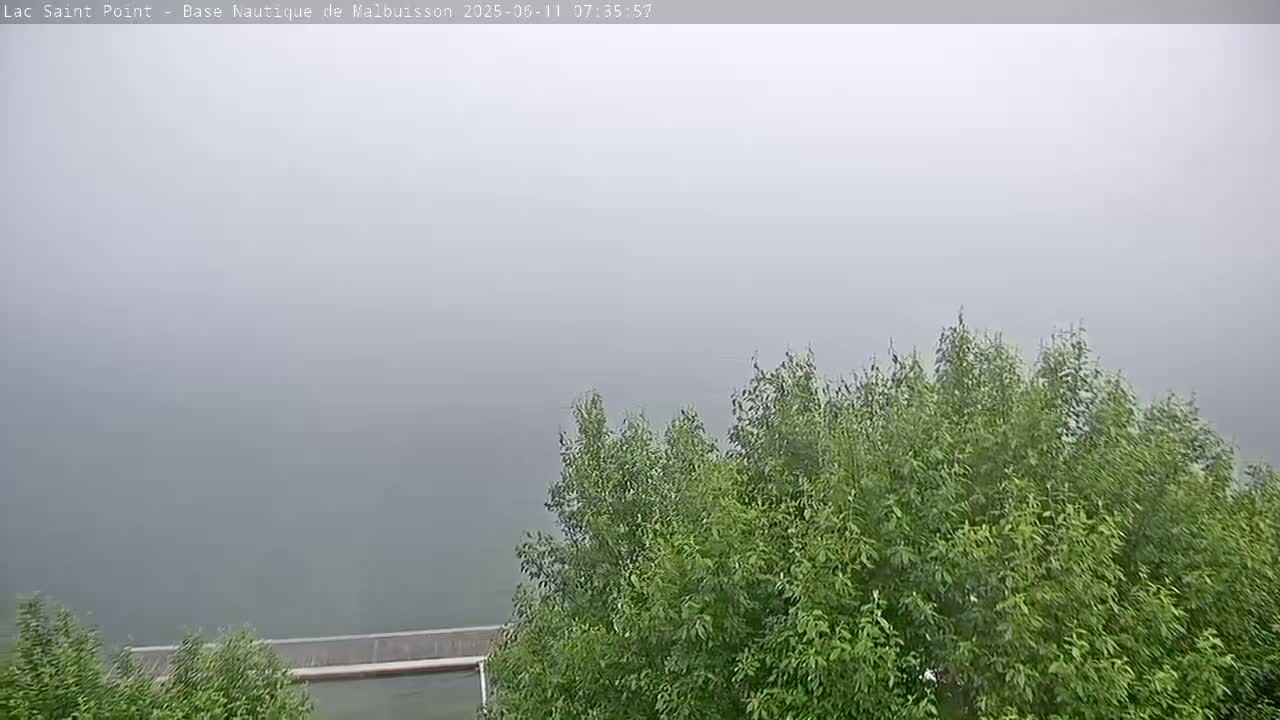 Malbuisson, Lac Saint Point Lake from Base Nautique de Malbuisson Nautical Base Live Cam -  Pontarlier, Doubs, Bourgogne-Franche-Comté, France