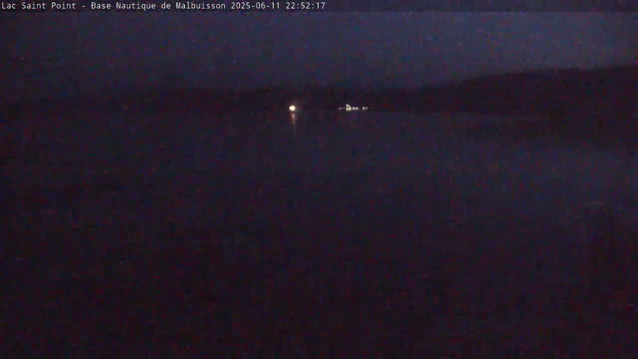 Malbuisson, Lac Saint Point Lake from Base Nautique de Malbuisson Nautical Base Live Cam -  Pontarlier, Doubs, Bourgogne-Franche-Comté, France