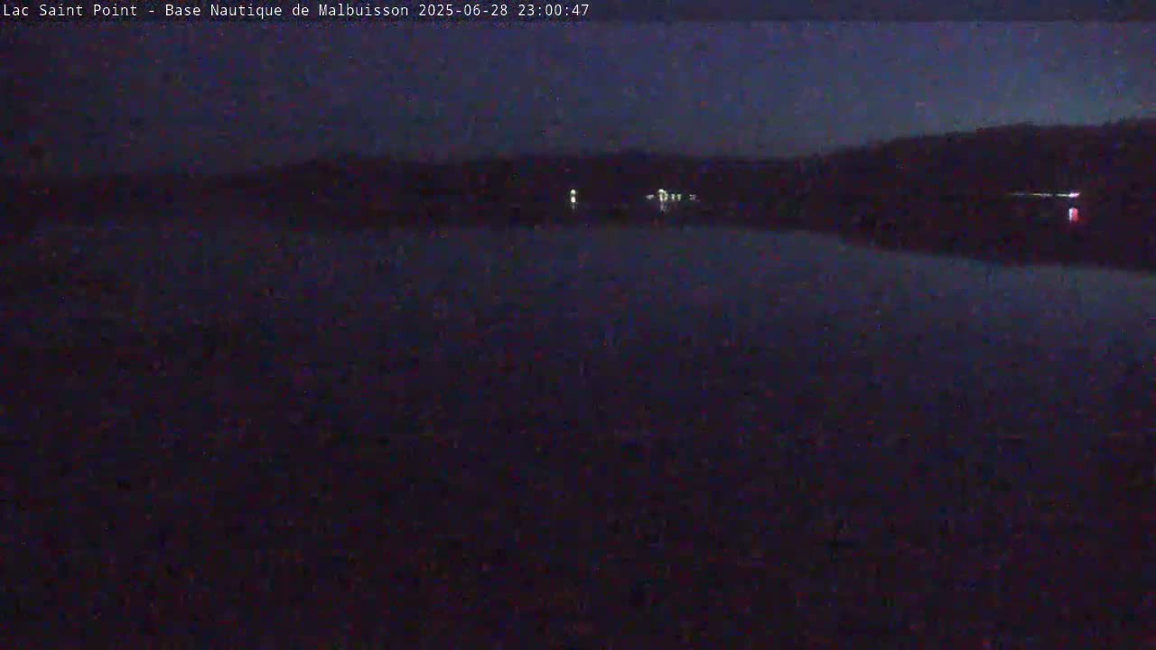 Malbuisson, Lac Saint Point Lake from Base Nautique de Malbuisson Nautical Base Live Cam -  Pontarlier, Doubs, Bourgogne-Franche-Comté, France