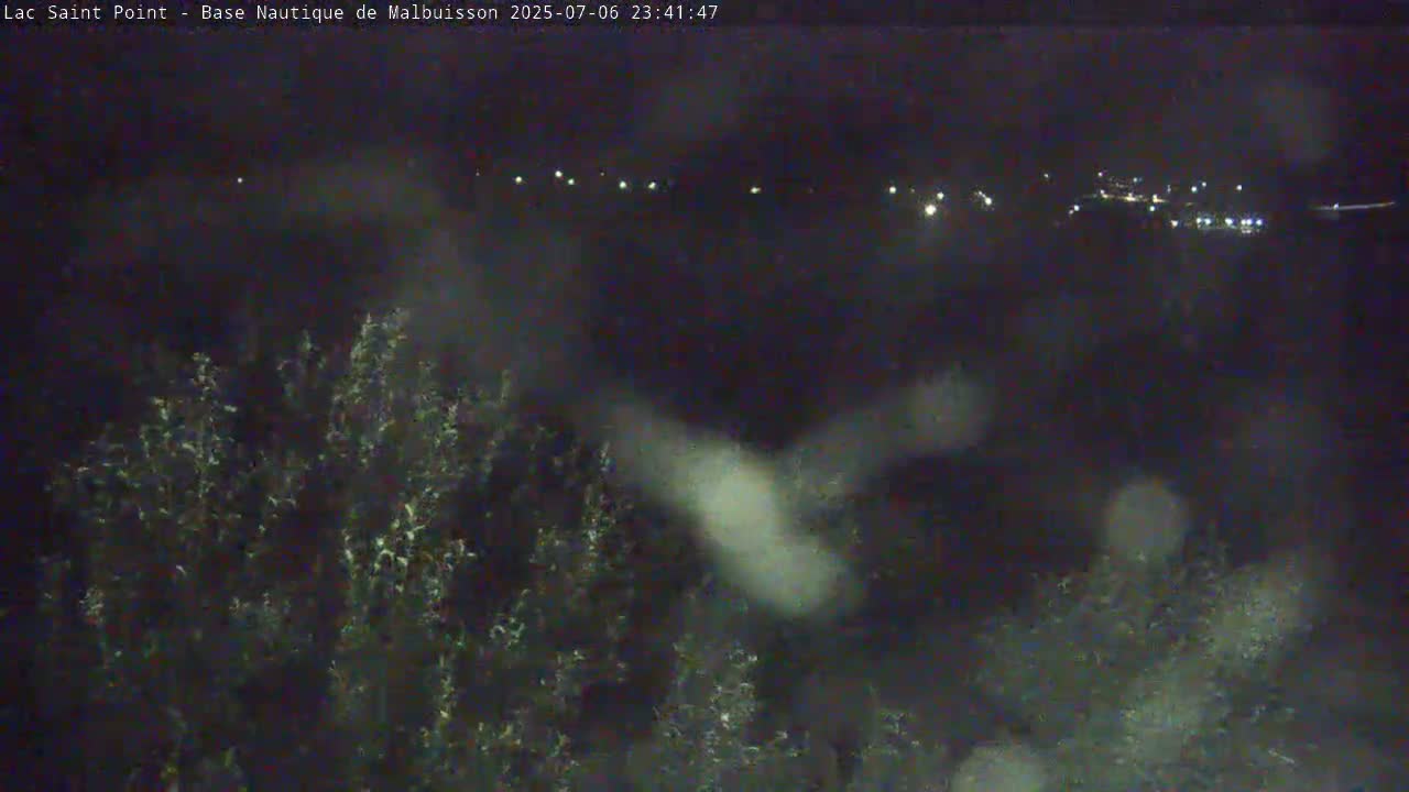 Malbuisson, Lac Saint Point Lake from Base Nautique de Malbuisson Nautical Base Live Cam -  Pontarlier, Doubs, Bourgogne-Franche-Comté, France