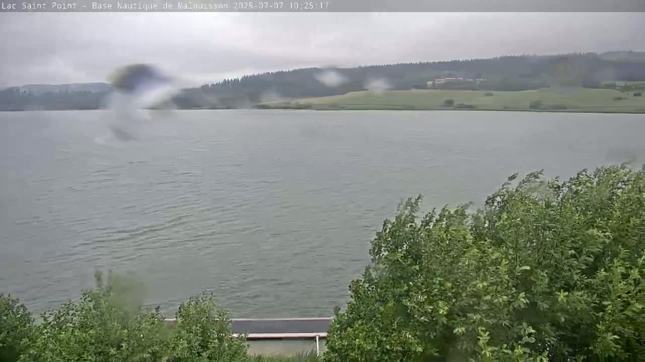 Malbuisson, Lac Saint Point Lake from Base Nautique de Malbuisson Nautical Base Live Cam -  Pontarlier, Doubs, Bourgogne-Franche-Comté, France