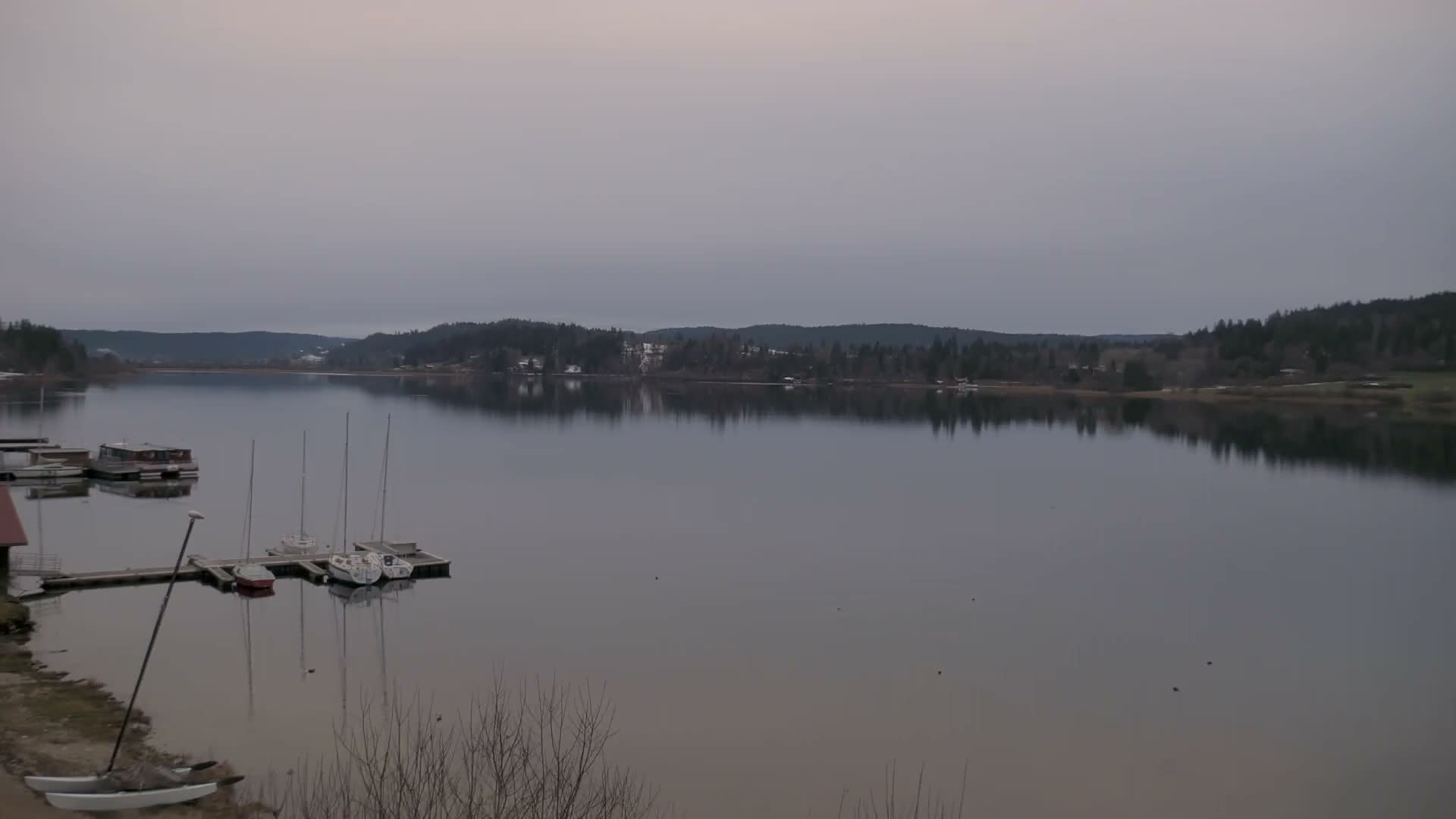Malbuisson, Lac Saint Point Lake from Base Nautique de Malbuisson Nautical Base Live Cam -  Pontarlier, Doubs, Bourgogne-Franche-Comté, France