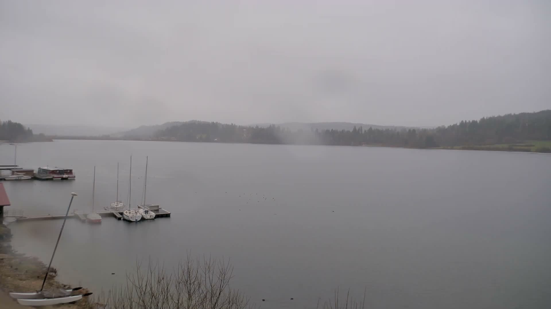 Malbuisson, Lac Saint Point Lake from Base Nautique de Malbuisson Nautical Base Live Cam -  Pontarlier, Doubs, Bourgogne-Franche-Comté, France