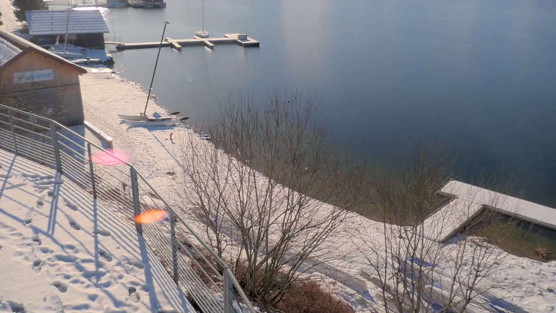 Malbuisson, Lac Saint Point Lake from Base Nautique de Malbuisson Nautical Base Live Cam -  Pontarlier, Doubs, Bourgogne-Franche-Comté, France