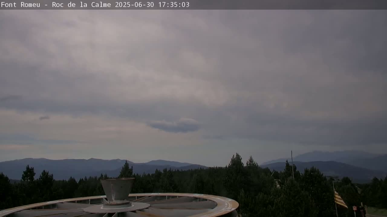 Font Romeu,  Haut du Roc de la Calme (Summit of the Rock of Calm) Live Cam - Prades, Pyrenees-Orientales, Occitanie, France