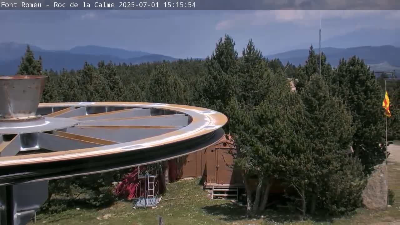 Font Romeu,  Haut du Roc de la Calme (Summit of the Rock of Calm) Live Cam - Prades, Pyrenees-Orientales, Occitanie, France