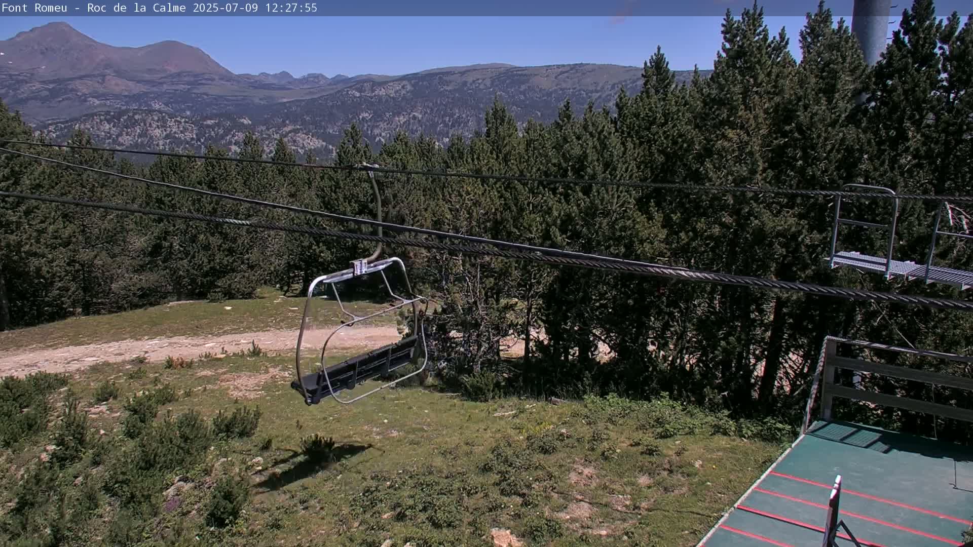 Font Romeu,  Haut du Roc de la Calme (Summit of the Rock of Calm) Live Cam - Prades, Pyrenees-Orientales, Occitanie, France