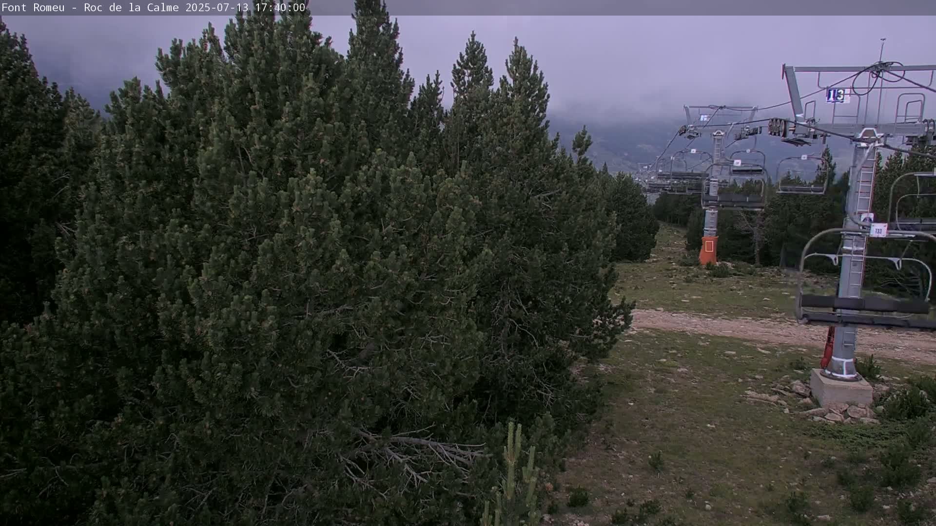 Font Romeu,  Haut du Roc de la Calme (Summit of the Rock of Calm) Live Cam - Prades, Pyrenees-Orientales, Occitanie, France