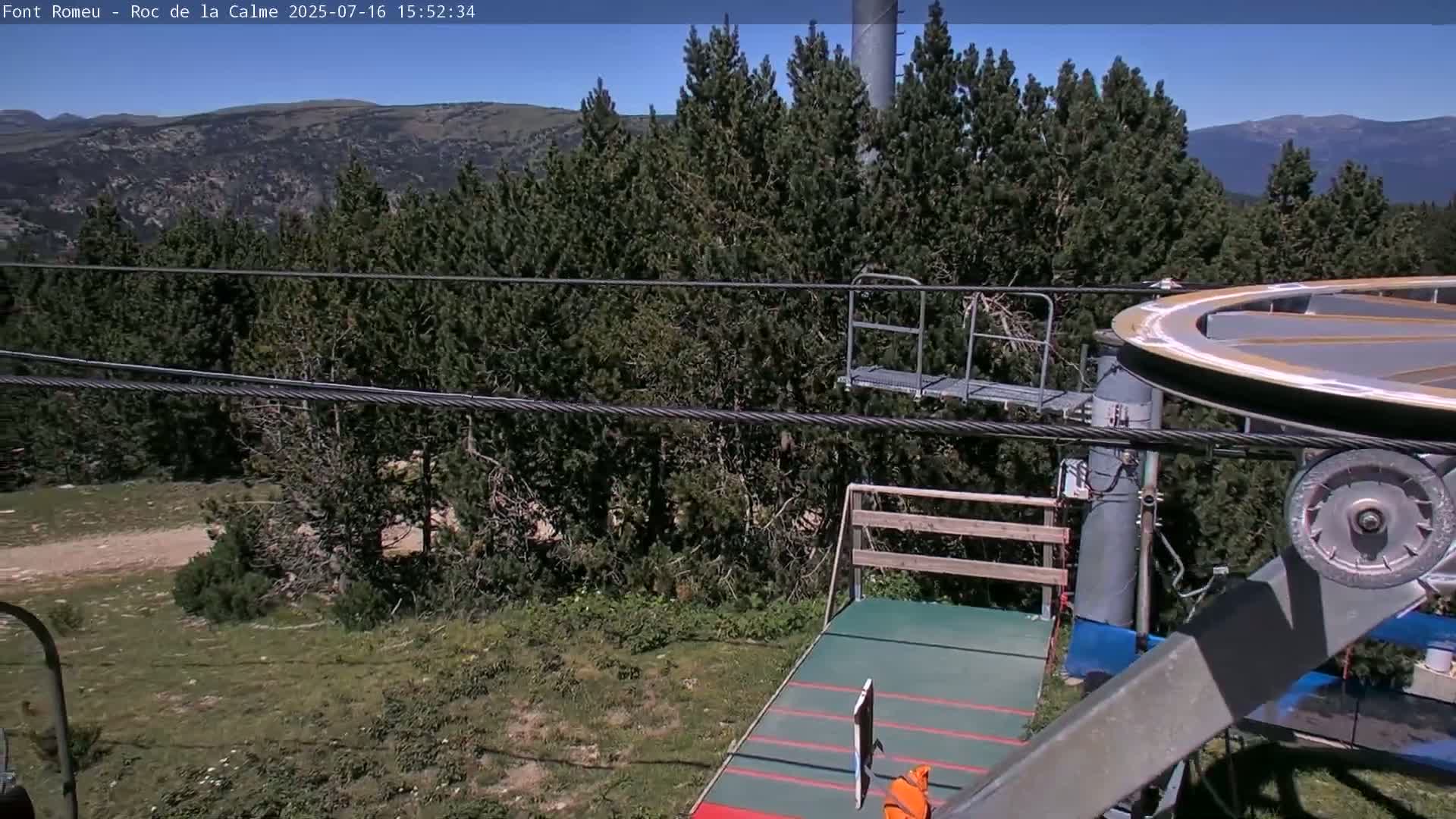 Font Romeu,  Haut du Roc de la Calme (Summit of the Rock of Calm) Live Cam - Prades, Pyrenees-Orientales, Occitanie, France