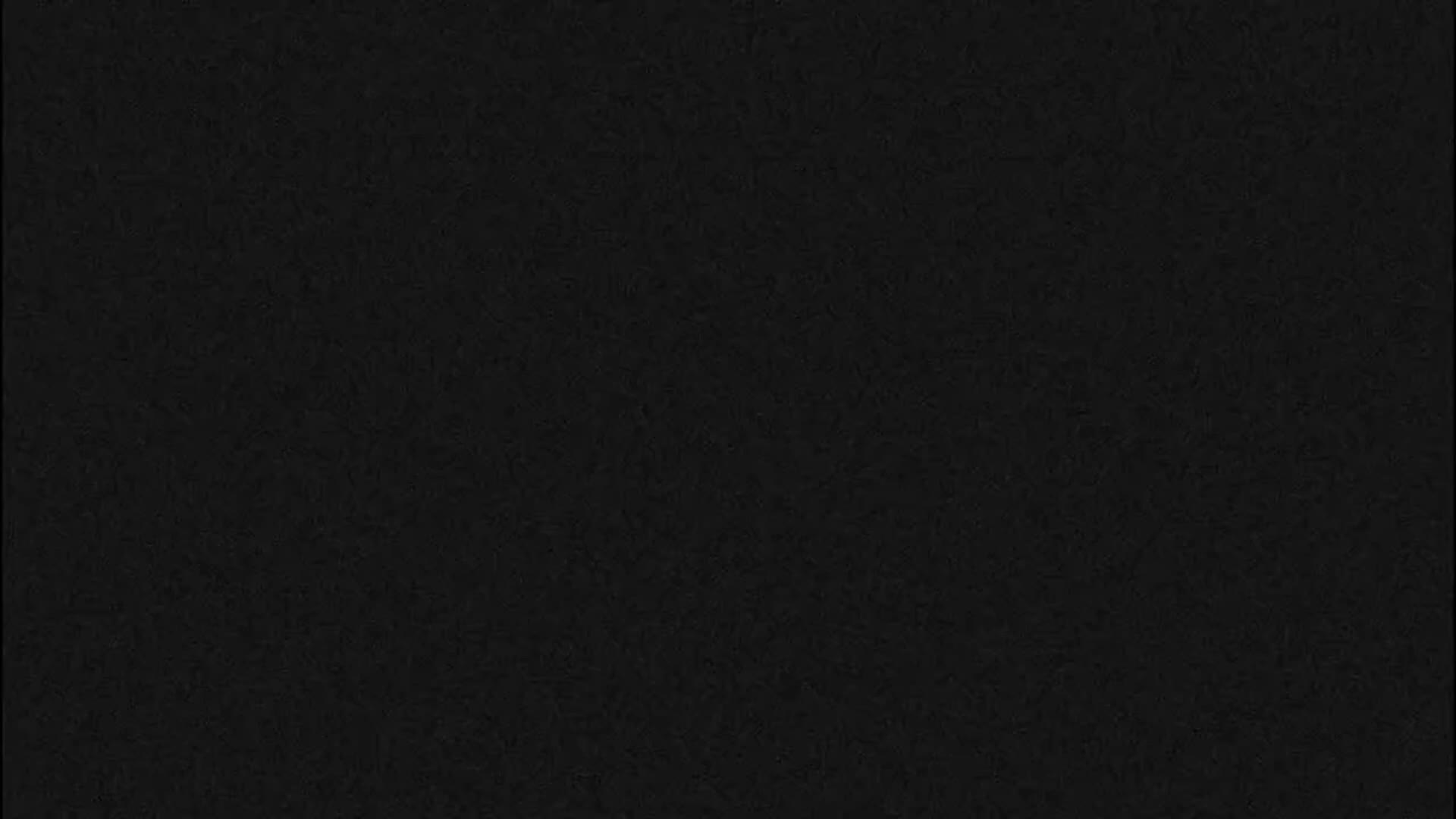 The image displays a solid black field with a subtle, fine-grained texture.