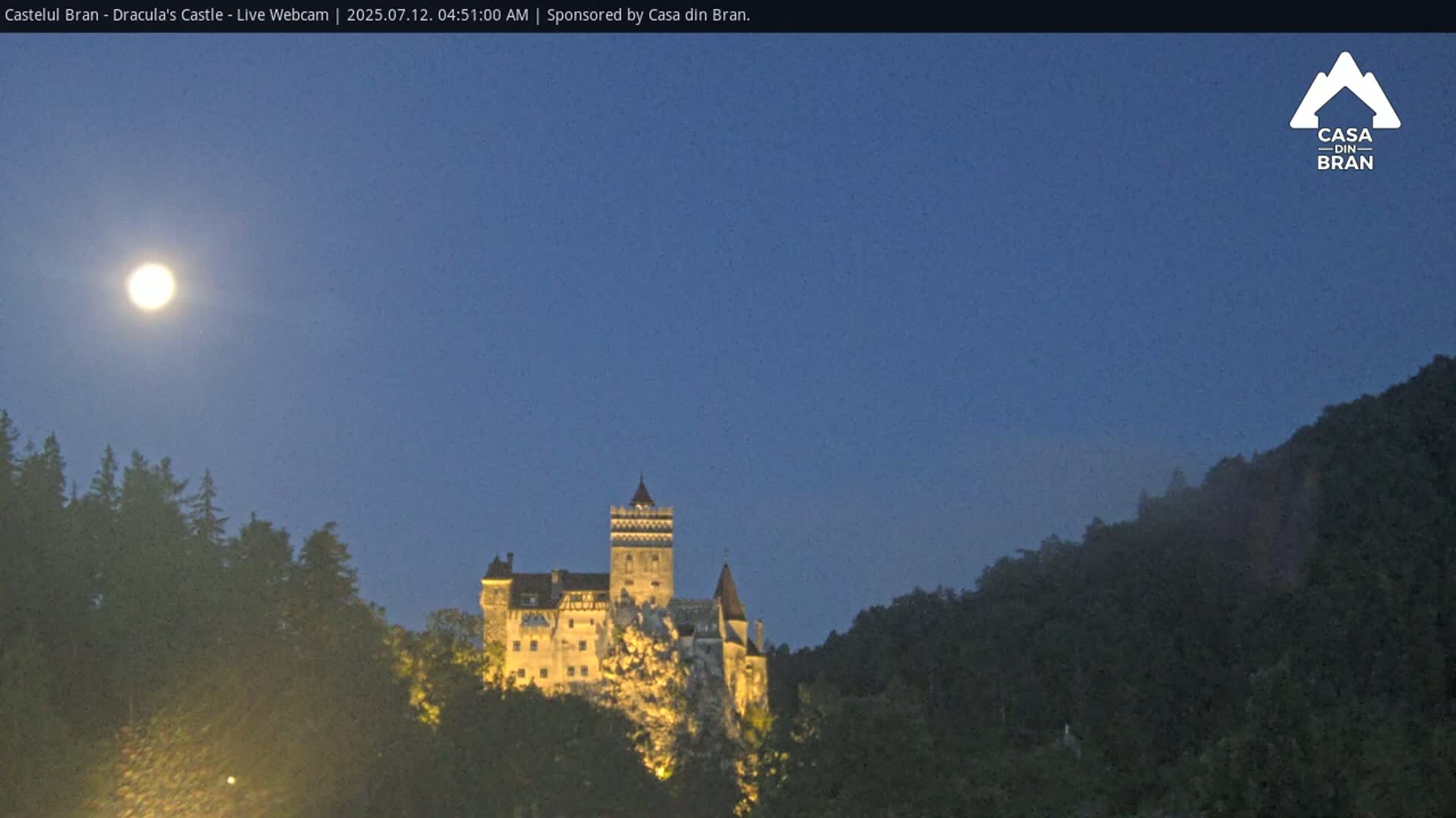 Bran, Dracula's Castle ( Castelul Bran) Live Cam - Bran, Braşov, Romania