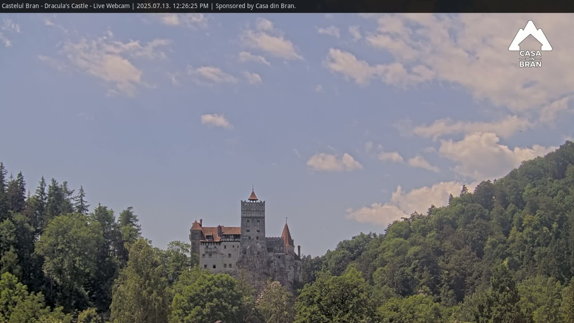 Bran, Dracula's Castle ( Castelul Bran) Live Cam - Bran, Braşov, Romania