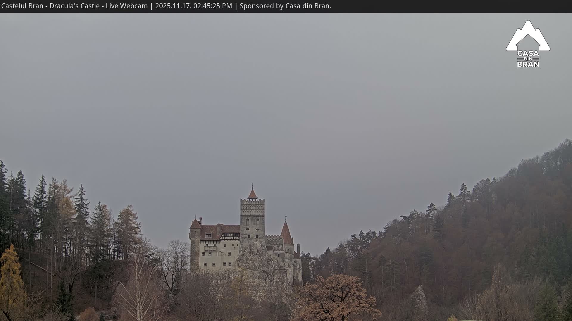 Bran, Dracula's Castle ( Castelul Bran) Live Cam - Bran, Braşov, Romania