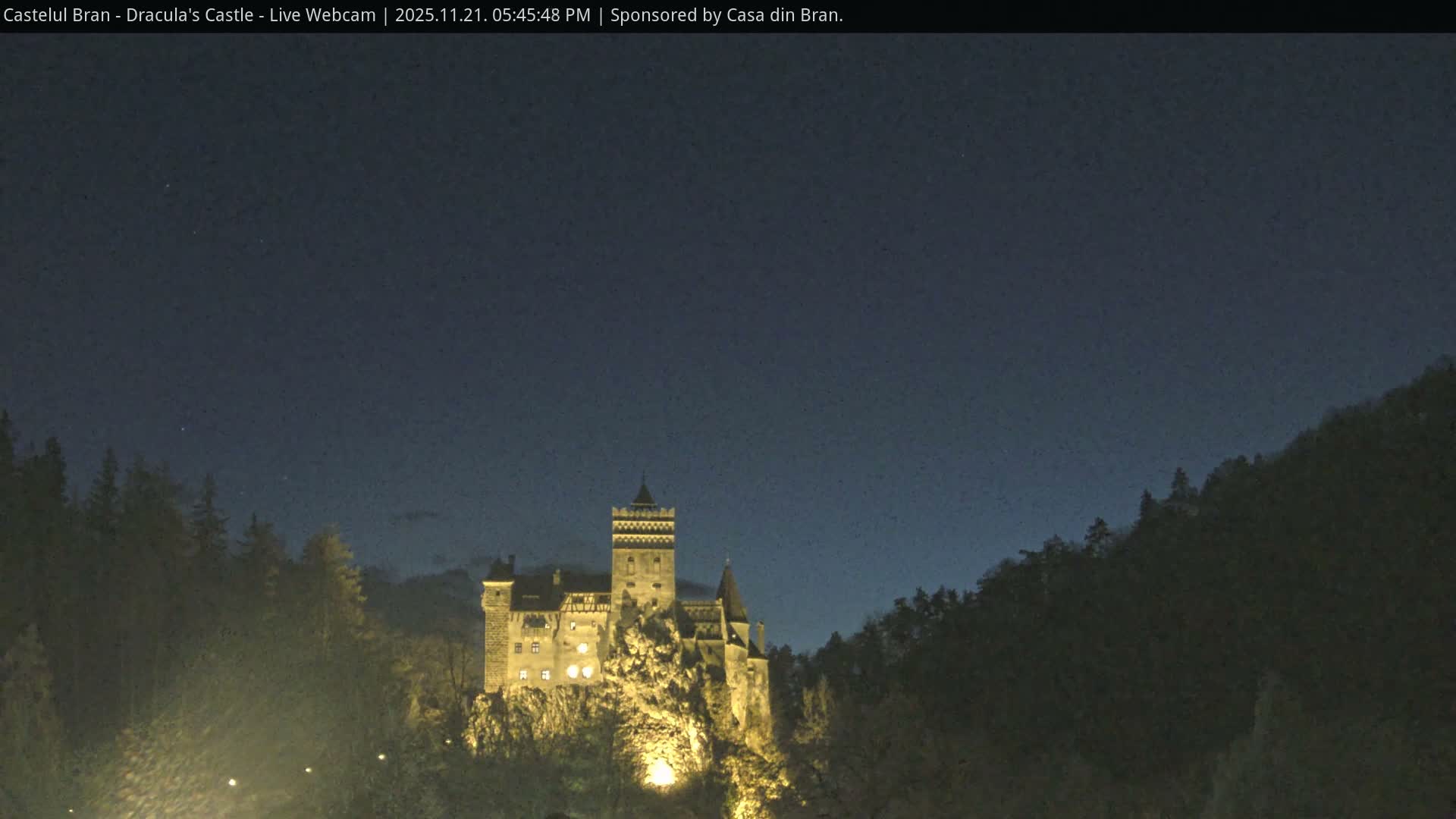 Bran, Dracula's Castle ( Castelul Bran) Live Cam - Bran, Braşov, Romania