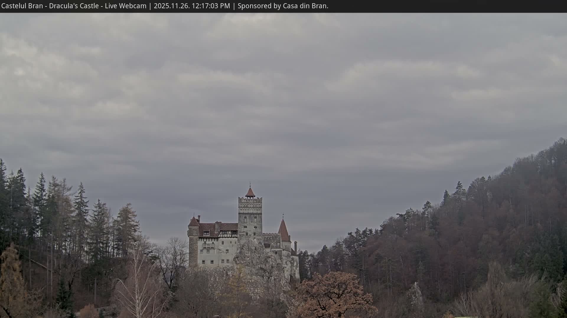 Bran, Dracula's Castle ( Castelul Bran) Live Cam - Bran, Braşov, Romania