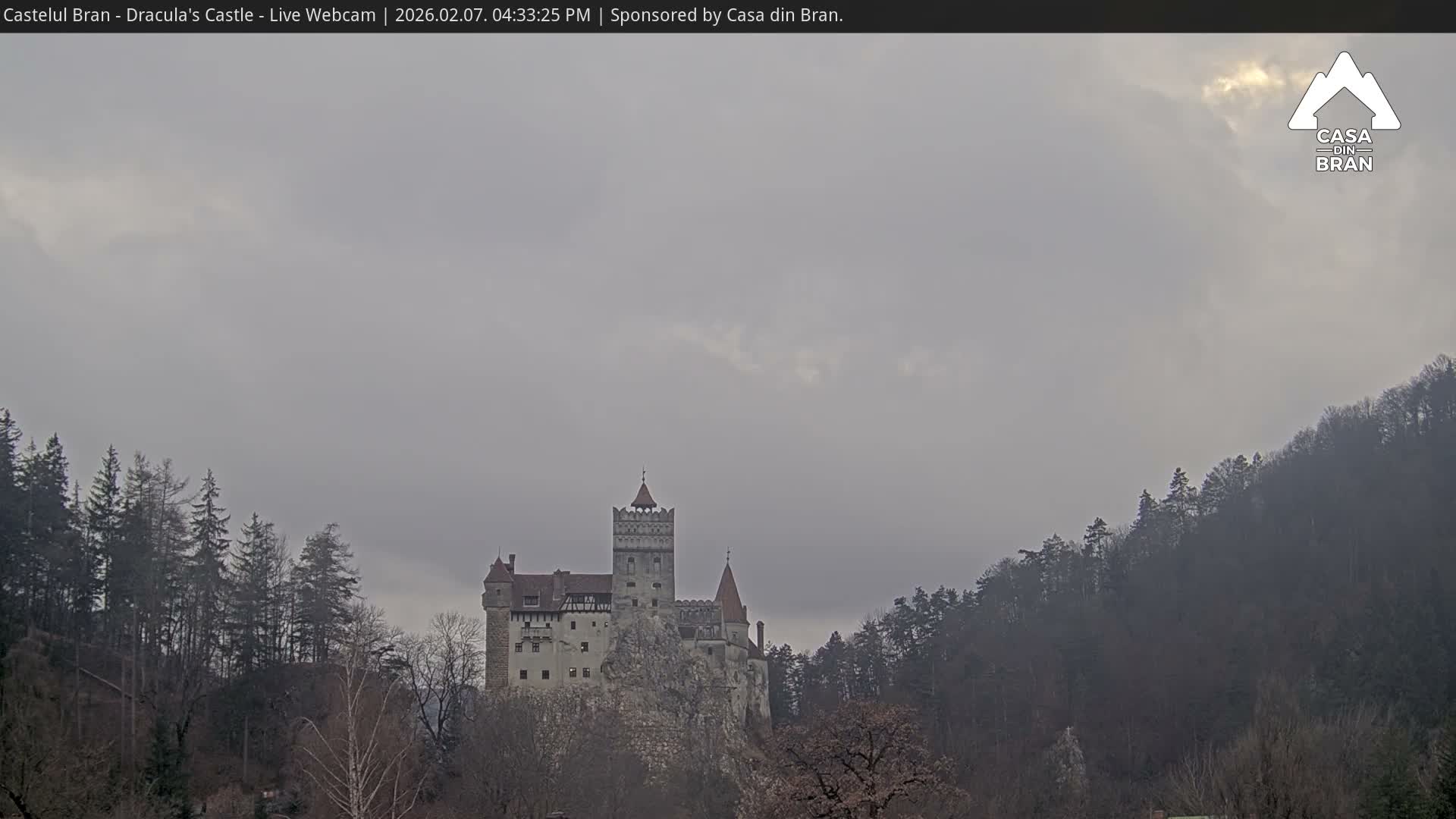 Bran, Dracula's Castle ( Castelul Bran) Live Cam - Bran, Braşov, Romania
