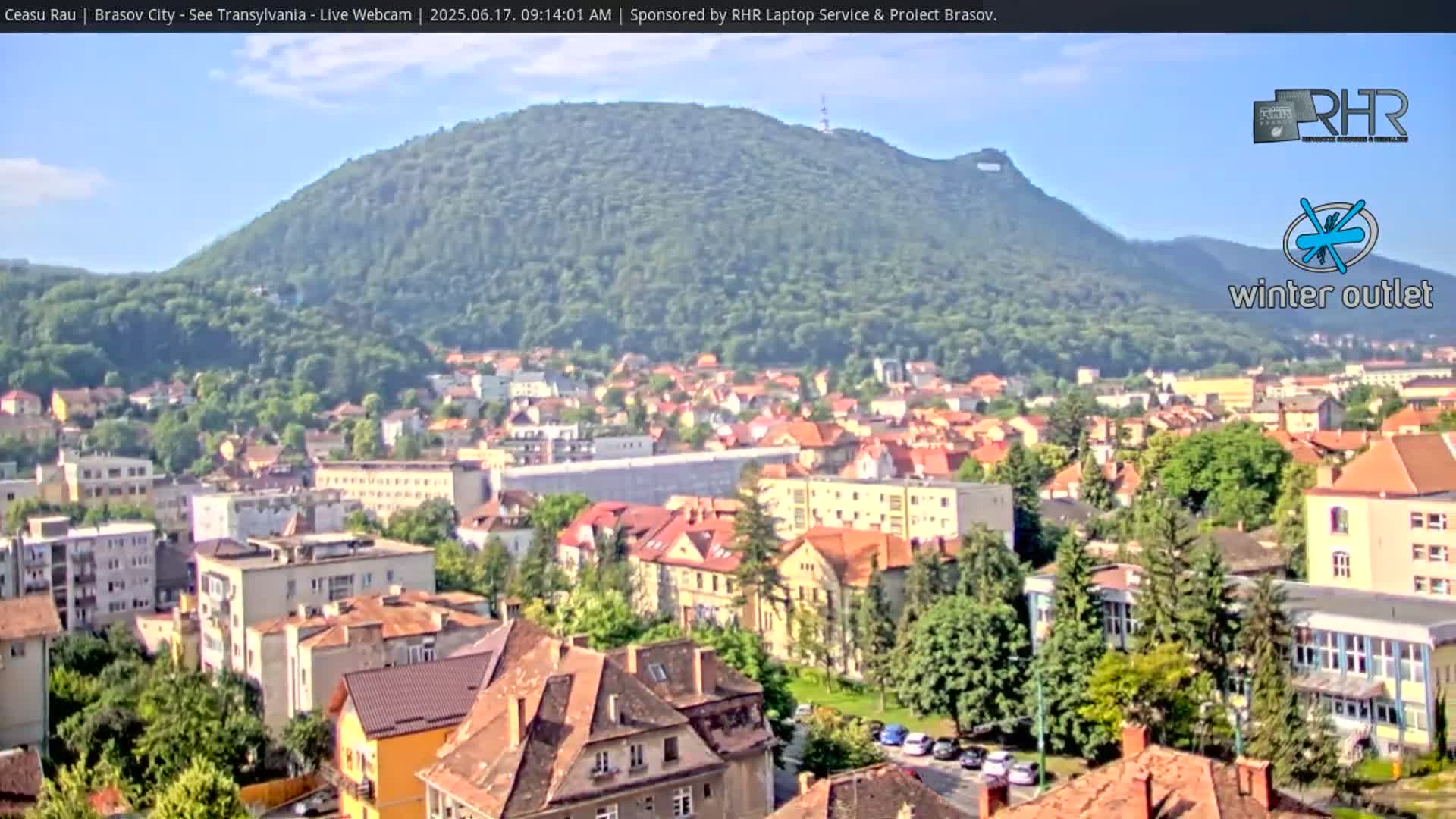 Braşov Skyline Live Cam - Centrul Nou, Brasov, Romania