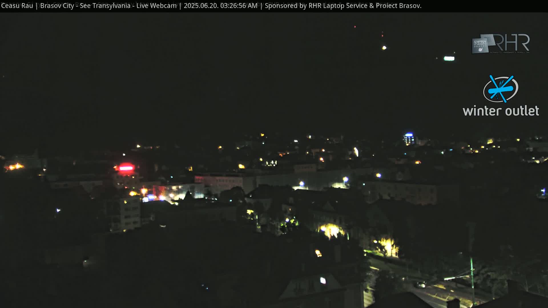 Braşov Skyline Live Cam - Centrul Nou, Brasov, Romania