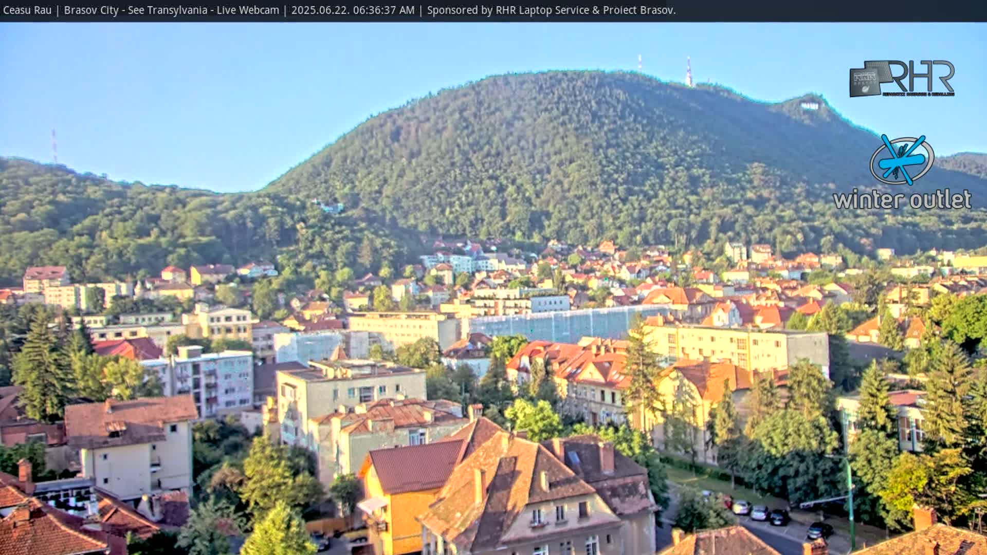 Braşov Skyline Live Cam - Centrul Nou, Brasov, Romania
