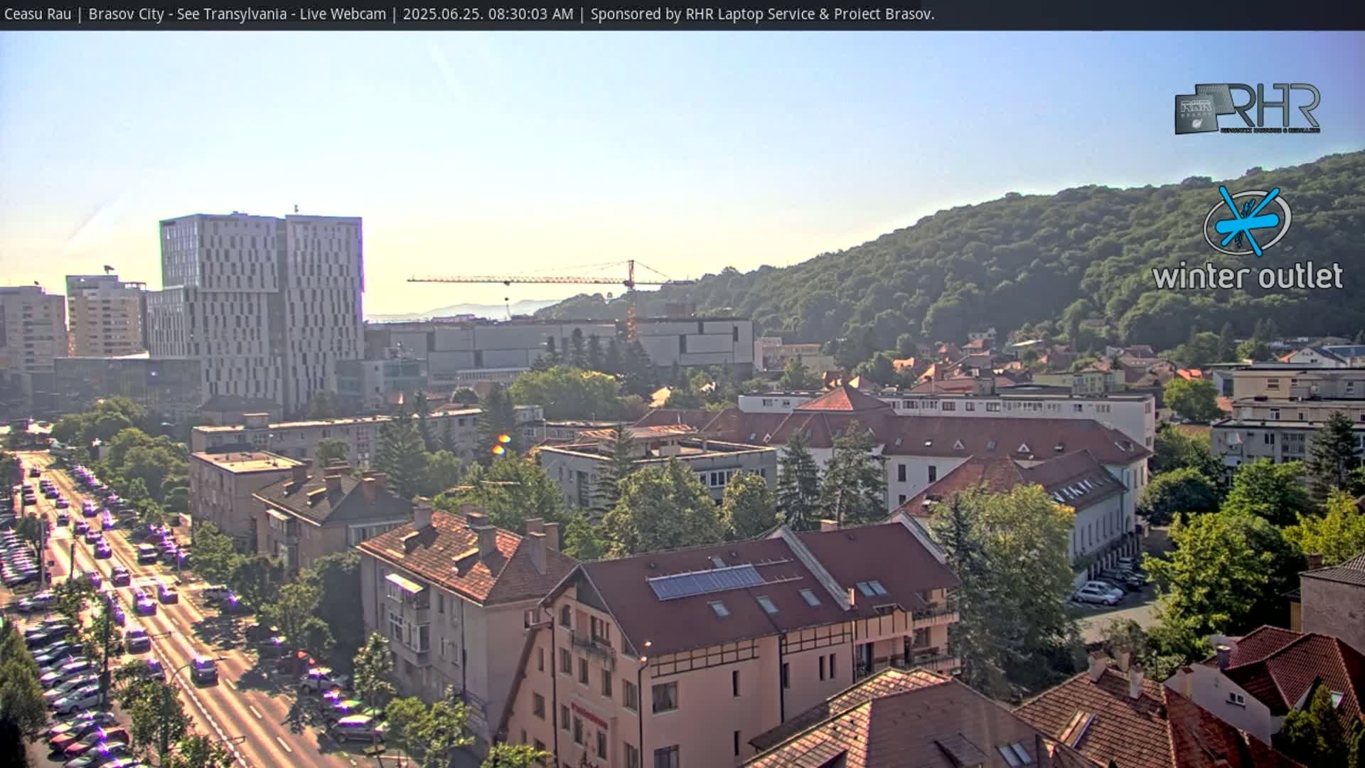 Braşov Skyline Live Cam - Centrul Nou, Brasov, Romania