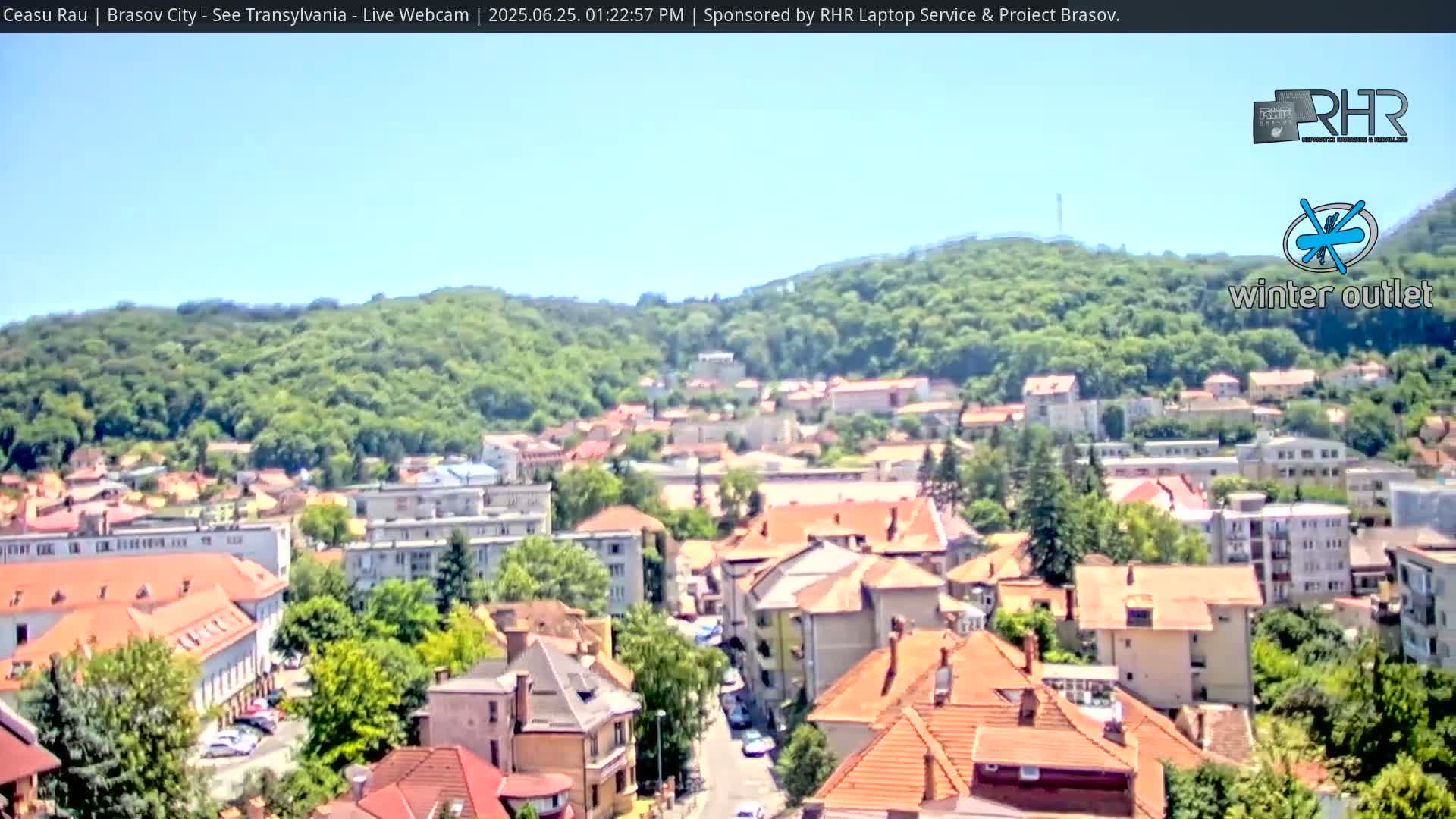Braşov Skyline Live Cam - Centrul Nou, Brasov, Romania