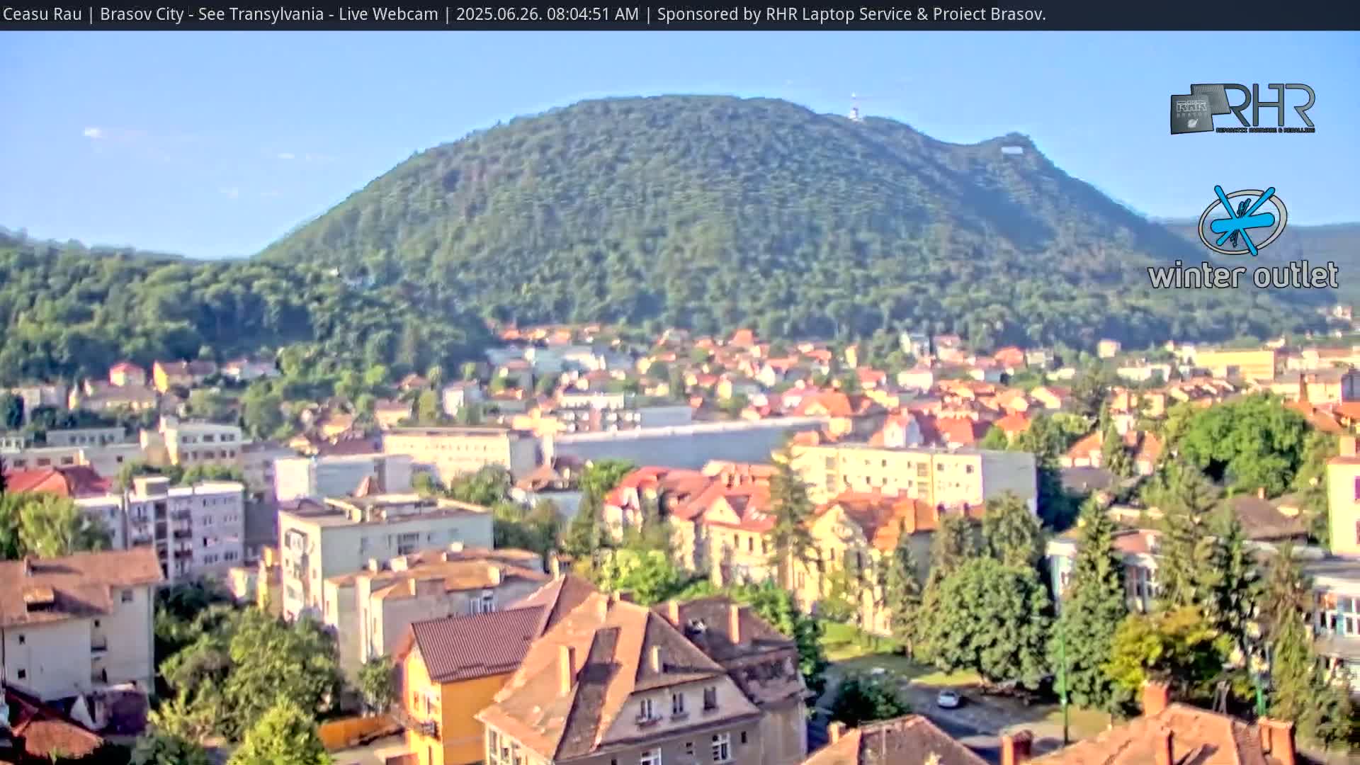Braşov Skyline Live Cam - Centrul Nou, Brasov, Romania