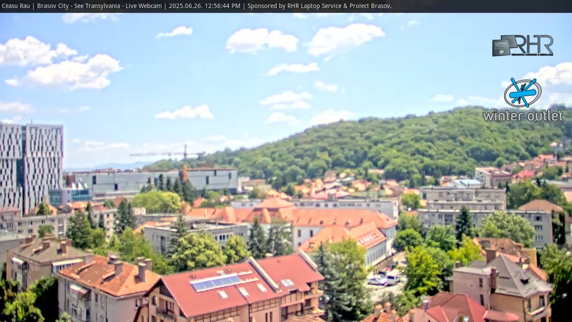 Braşov Skyline Live Cam - Centrul Nou, Brasov, Romania