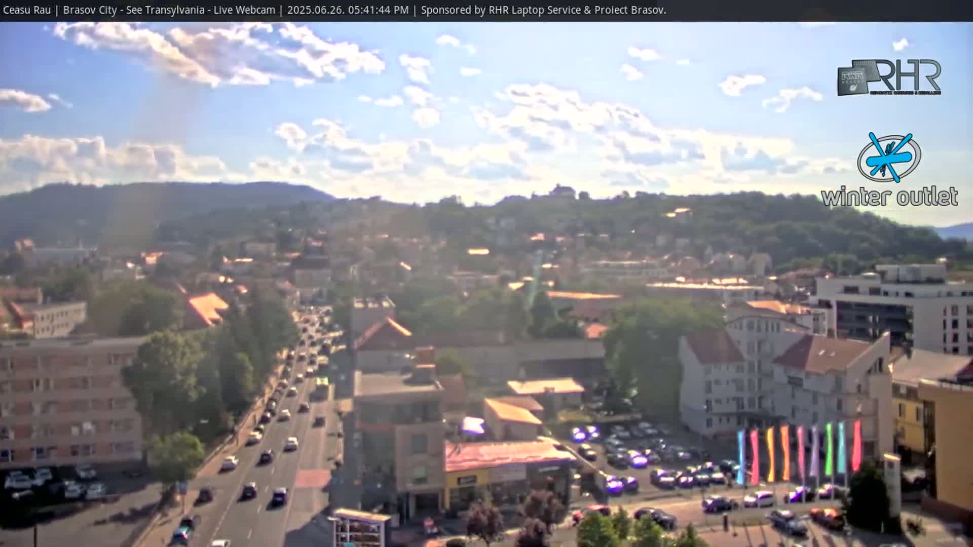 Braşov Skyline Live Cam - Centrul Nou, Brasov, Romania