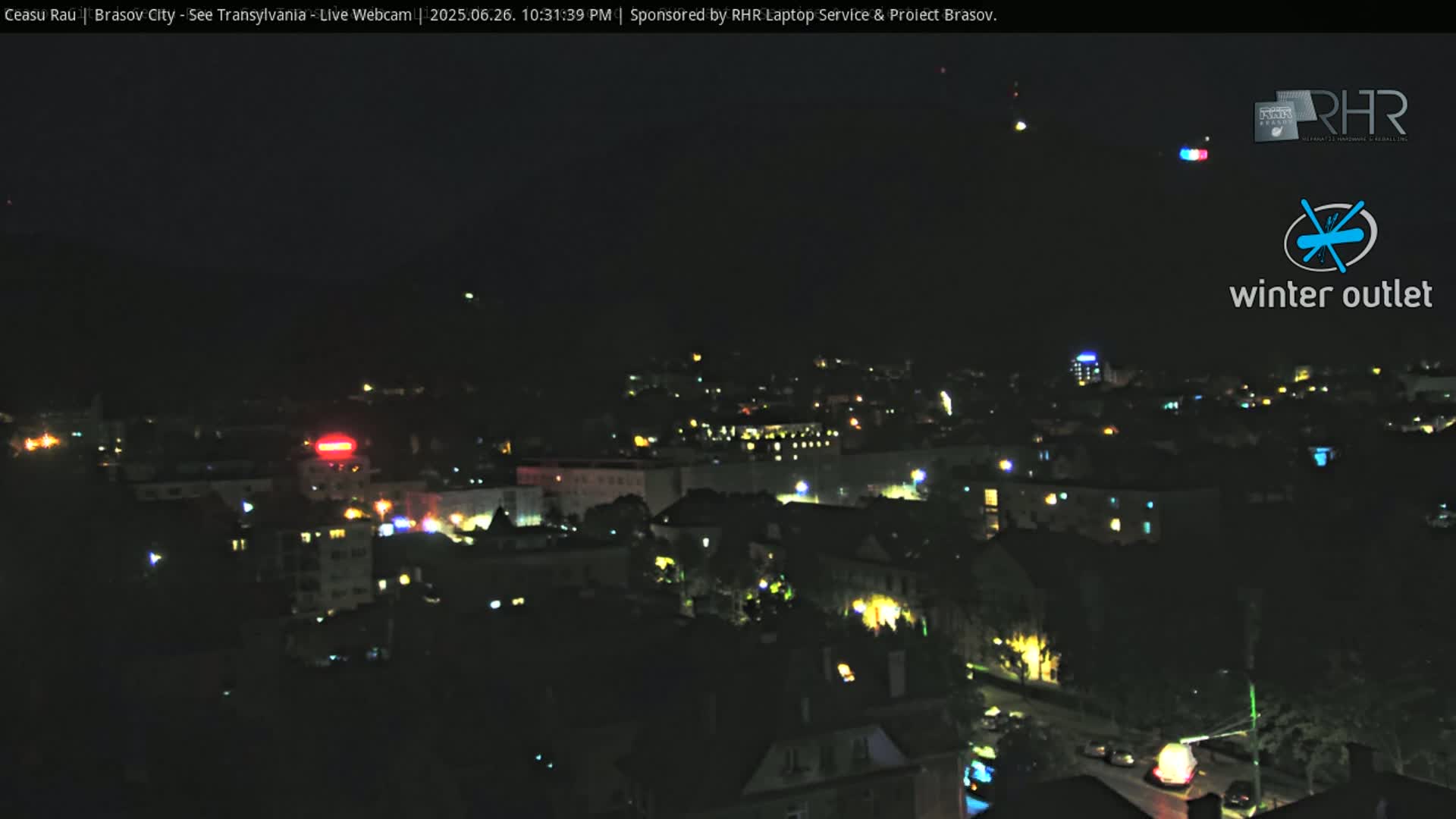 Braşov Skyline Live Cam - Centrul Nou, Brasov, Romania